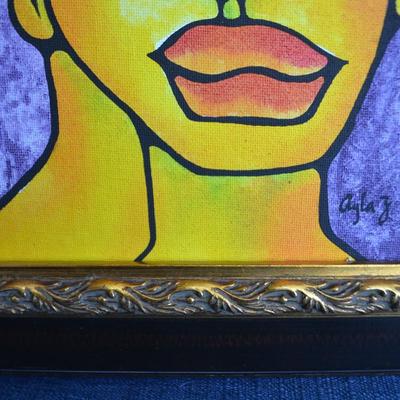 LOT 267. ORIGINAL PAINTING BY AYLA Z. (12X14")