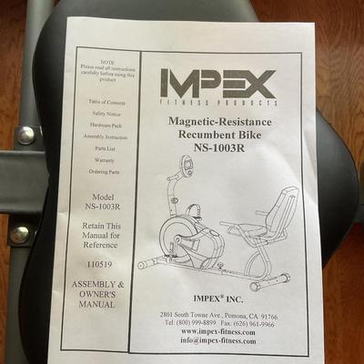 Magnetic Resistance Recumbent Bike