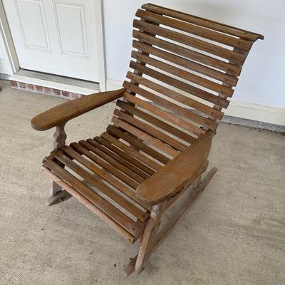Honey Rock Rocking Chair