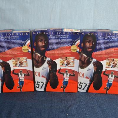 LOT 286. THREE MICHAEL JOHNSON WHEATIES BOXES (SEALED AND FULL)