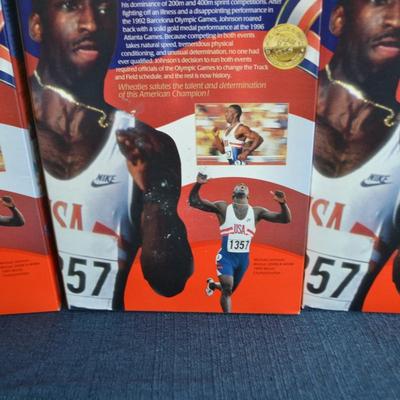 LOT 286. THREE MICHAEL JOHNSON WHEATIES BOXES (SEALED AND FULL)