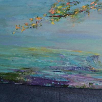LOT 272. ACRYLIC ON CANVAS UNFRAMED BY CAROLYN BJORNSON