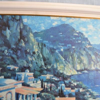 LOT 273. OIL ON BOARD. (45 X 38") ART