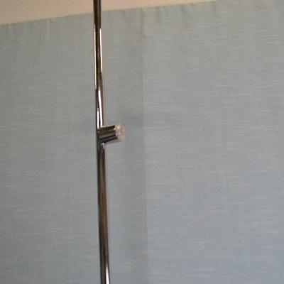 LOT 276. CHROME FLOOR LAMP. 50" TALL
