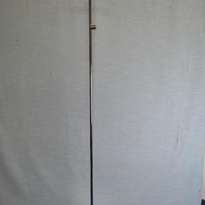LOT 276. CHROME FLOOR LAMP. 50" TALL