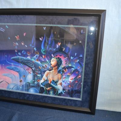 LOT 274. TIM CANTOR FRAMED AND MATTED PRINT (33" X 27")