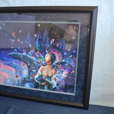 LOT 274. TIM CANTOR FRAMED AND MATTED PRINT (33" X 27")