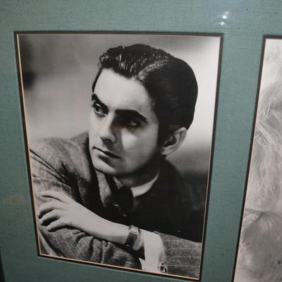 LOT 279. FRAMED AND MATTED CELEBRITY PHOTOS