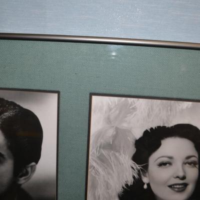 LOT 279. FRAMED AND MATTED CELEBRITY PHOTOS