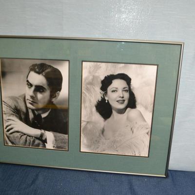 LOT 279. FRAMED AND MATTED CELEBRITY PHOTOS