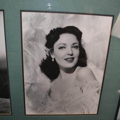 LOT 279. FRAMED AND MATTED CELEBRITY PHOTOS