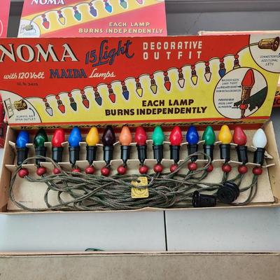 Vintage Noma Red Bead Christmas String Lights Tested