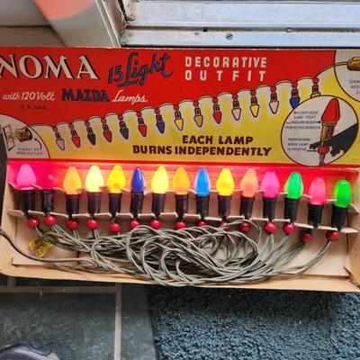 Vintage Noma Red Bead Christmas String Lights Tested