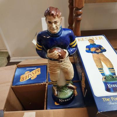 6 Kessler The Football Player Decanters First in Series 1980