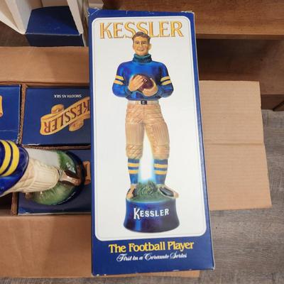 6 Kessler The Football Player Decanters First in Series 1980