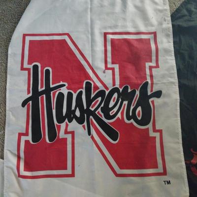 HUSKERS-BLACKSHIRTS AND NATIONAL CHAMPIONS FLAG