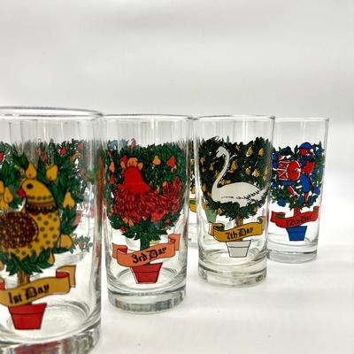 Complete 12 Days Of Christmas Glasses