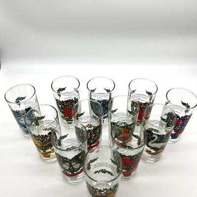 Complete 12 Days Of Christmas Glasses