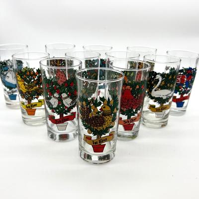 Complete 12 Days Of Christmas Glasses