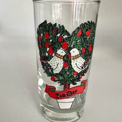 Complete 12 Days Of Christmas Glasses
