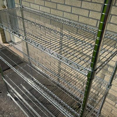 Metal Shelf with Locking Wheels