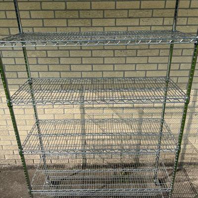 Metal Shelf with Locking Wheels