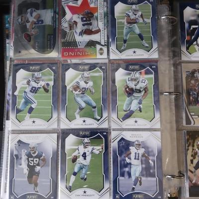 BOOK FULL OF FOOTBALL TRADING CARDS