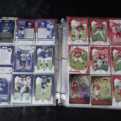 BOOK FULL OF FOOTBALL TRADING CARDS