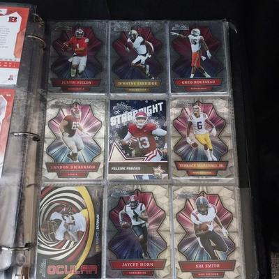 BOOK FULL OF FOOTBALL TRADING CARDS