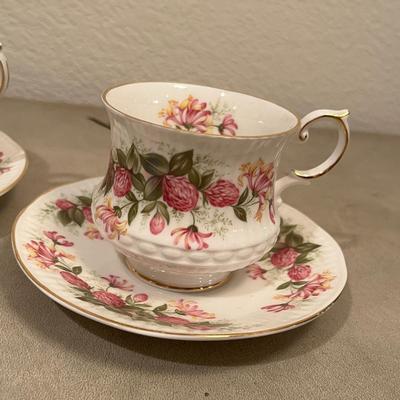 Lot of 3 Bone China Cups & Saucers