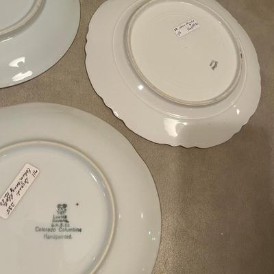 Lot of Porcelain Floral Plates