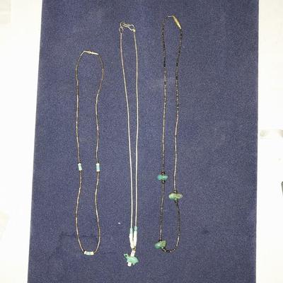 THREE VINTAGE SILVER NECKLACES