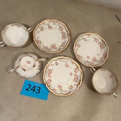 Lot of 3 Bouillon Soup Bowls w/ liners