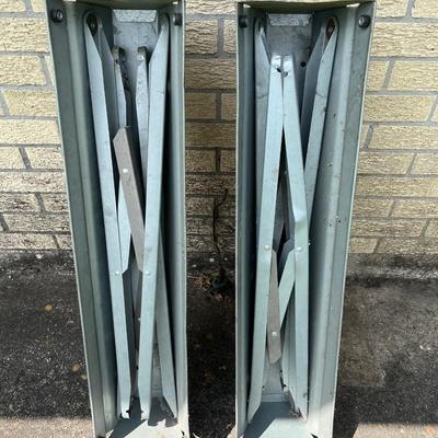 Pair of Metal Folding Saw Horses