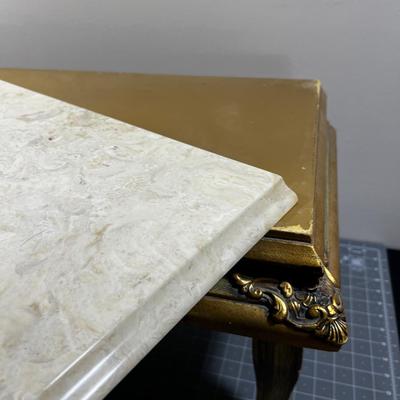 Marble Top Entry Table
