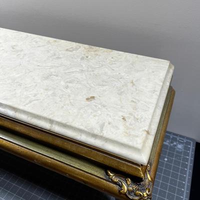 Marble Top Entry Table