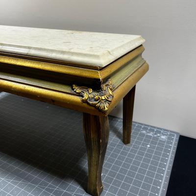 Marble Top Entry Table