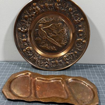 2 Copper Trays 