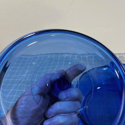 Anchor Hocking Blue Glass Casserole Dish 1-1/2 Quart