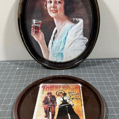 Vintage Serving Trays - Coke