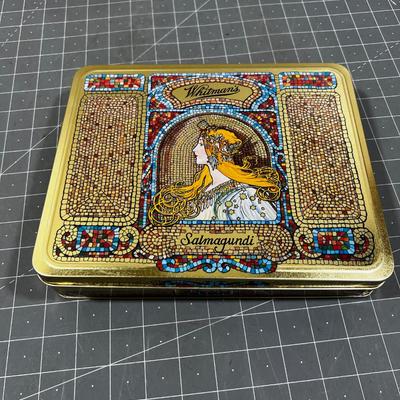 Awesome Whitman TIN with Buttons, mostly