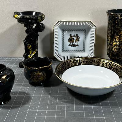 Black Lot no. 2 Gold Accent, Ceramics