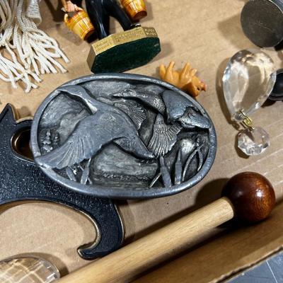 Another Tray of Mixed Miniatures. Racoon, Lion, Belt Buckle etc.