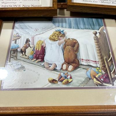 Stack of Picture Prints; Norman Rockwell etc.
