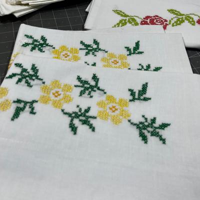 Hand Embroidered Pillowcases 6 sets