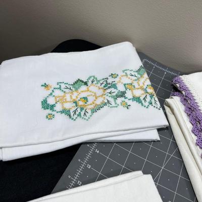 Hand Embroidered Pillowcases 6 sets