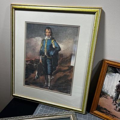 Grouping of Art Prints Framed 