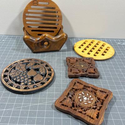 Metal and Wood Trivets