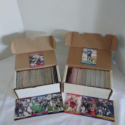 TWO BOXS OF FOOTBALL TRADING CARDS