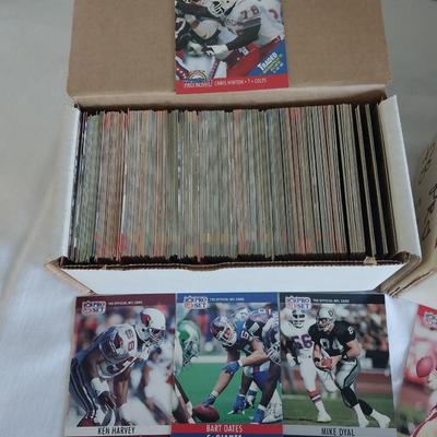 TWO BOXS OF FOOTBALL TRADING CARDS